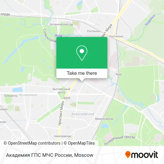 Академия ГПС МЧС России map