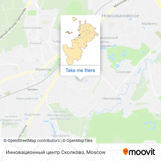 Инновационный центр Сколково map