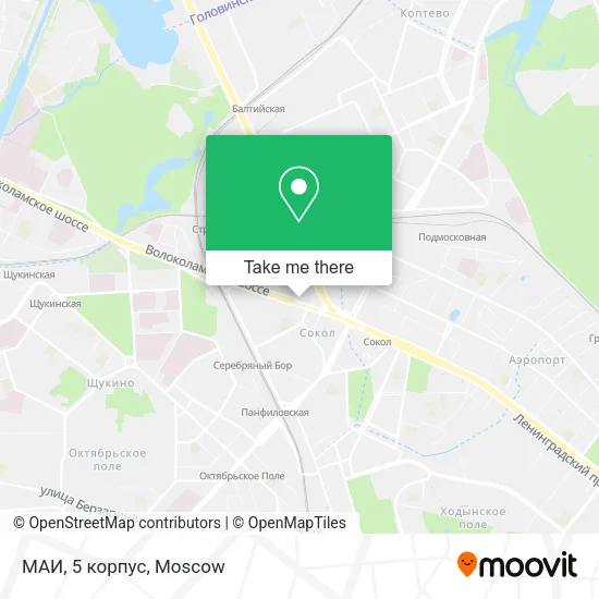 МАИ, 5 корпус map