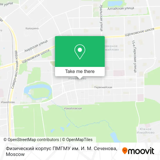 Физический корпус ПМГМУ им. И. М. Сеченова map