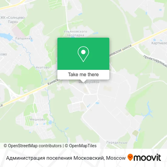 Администрация поселения Московский map