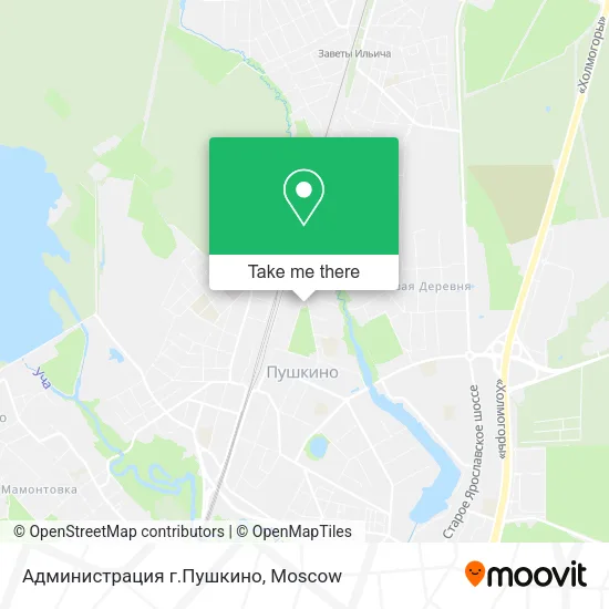Администрация г.Пушкино map