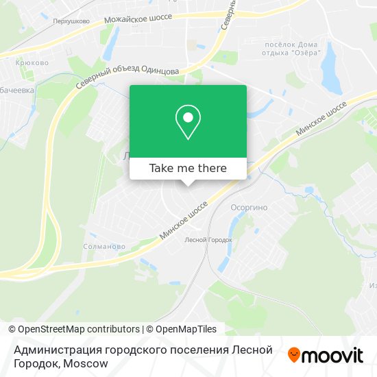 Администрация городского поселения Лесной Городок map