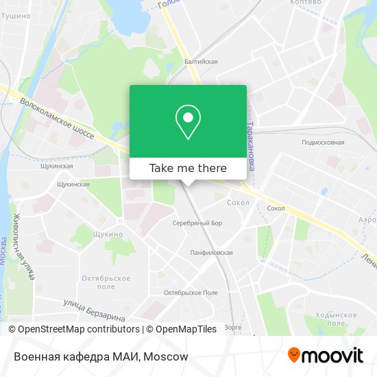 Военная кафедра МАИ map