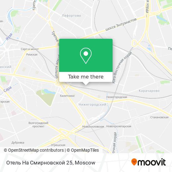Отель  На Смирновской 25 map