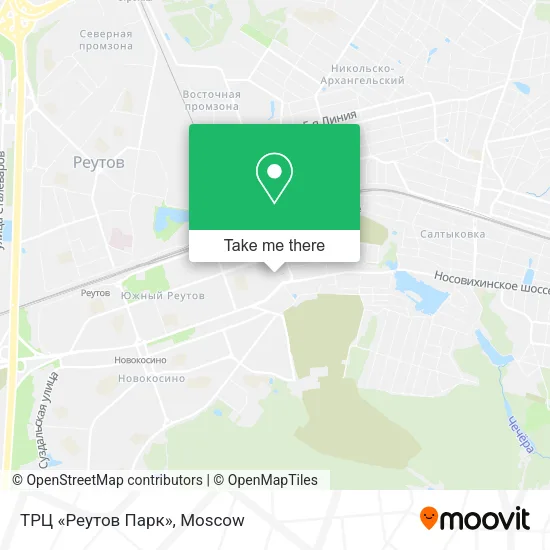 ТРЦ «Реутов Парк» map