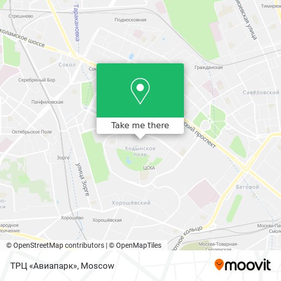 ТРЦ «Авиапарк» map