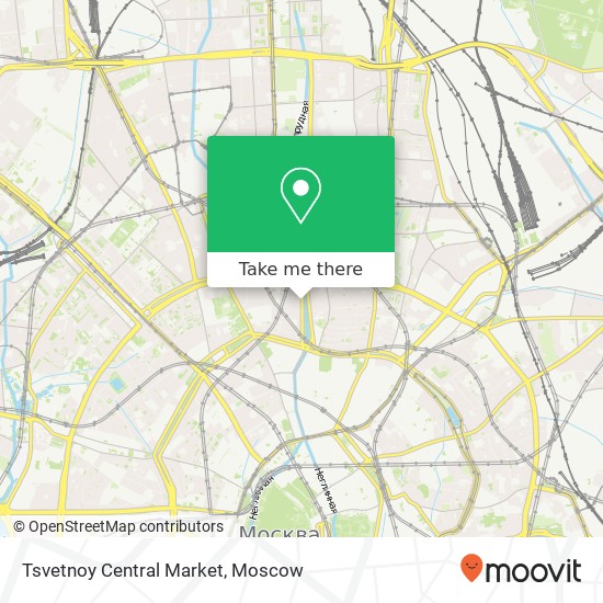 Tsvetnoy Central Market map