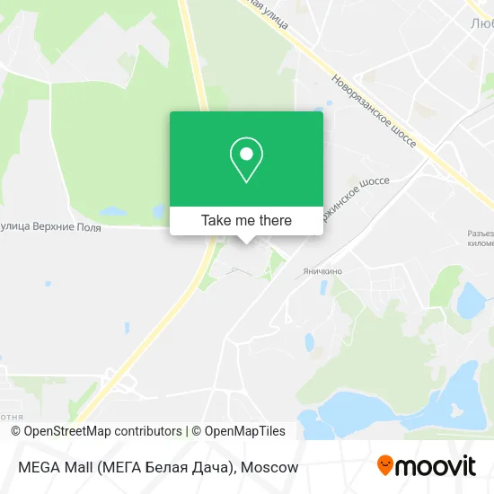 MEGA Mall (МЕГА Белая Дача) map