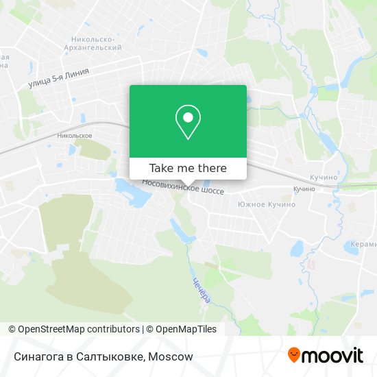 Синагога в Салтыковке map