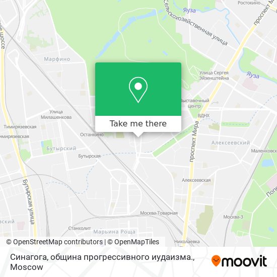 Синагога, община прогрессивного иудаизма. map