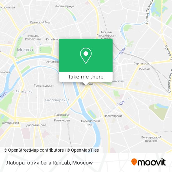 Лаборатория бега RunLab map