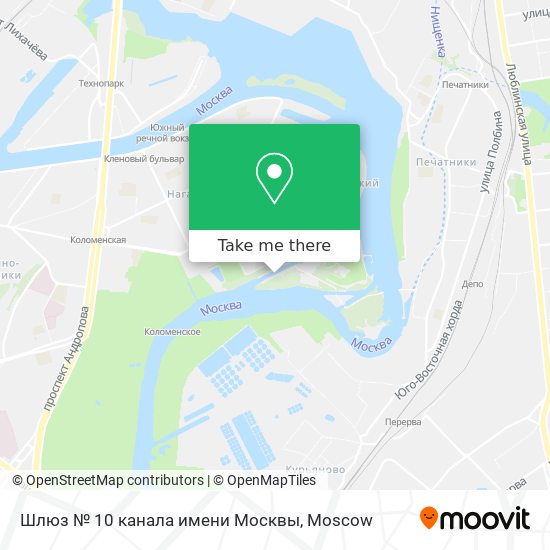 Шлюз № 10 канала имени Москвы map