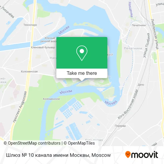 Шлюз № 10 канала имени Москвы map