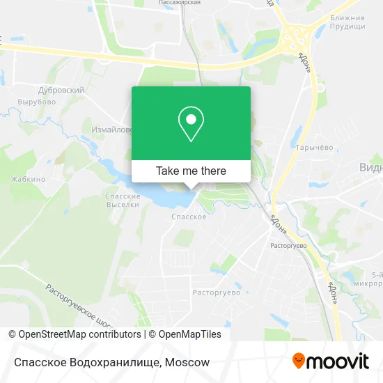 Спасское Водохранилище map