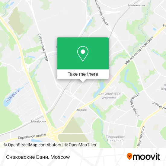 Очаковские Бани map