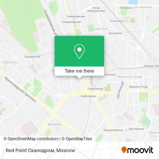 Red Point Скалодром map