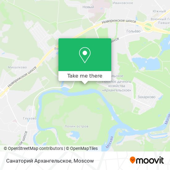 Санаторий Архангельское map