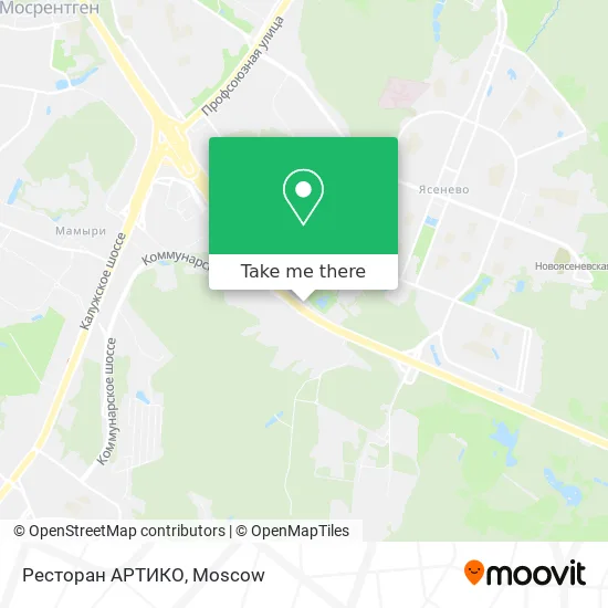 Ресторан АРТИКО map