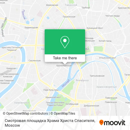 Смотровая площадка Храма Христа Спасителя map