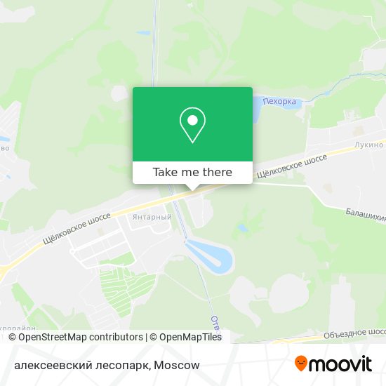 алексеевский лесопарк map