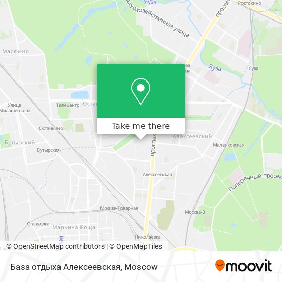 База отдыха  Алексеевская map