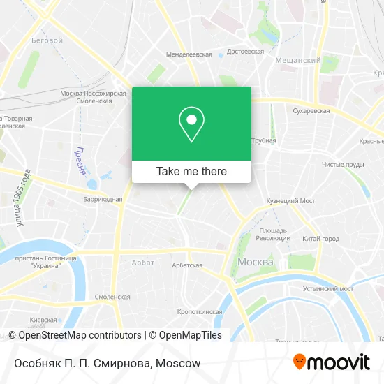 Особняк П. П. Смирнова map