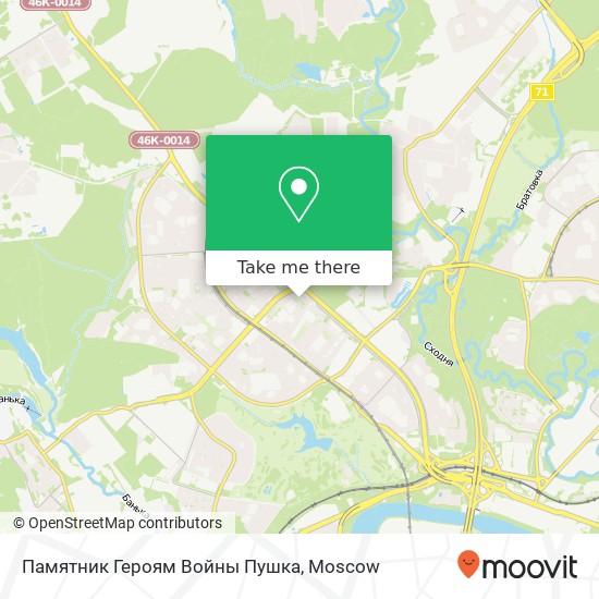 Памятник Героям Войны  Пушка map
