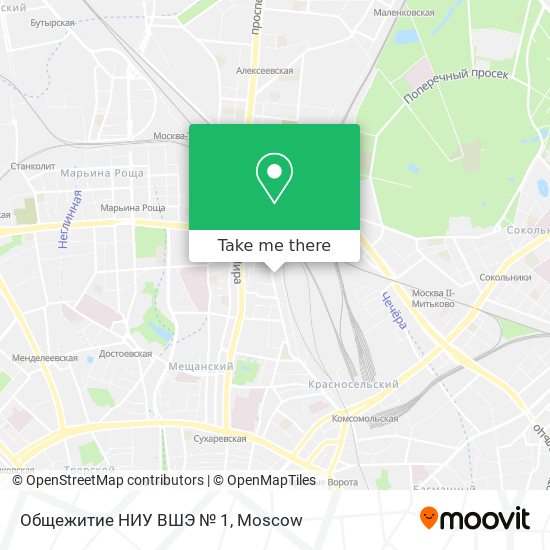 Общежитие НИУ ВШЭ № 1 map
