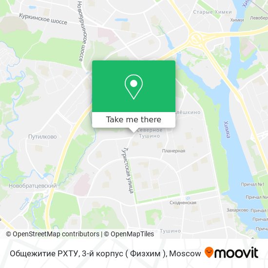 Общежитие РХТУ, 3-й корпус ( Физхим ) map