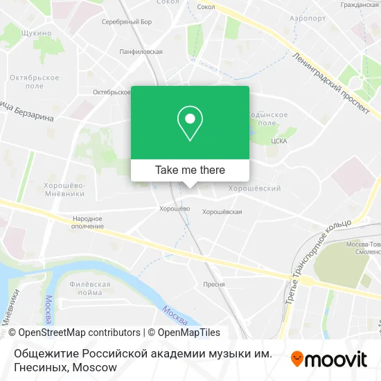 Общежитие Российской академии музыки им. Гнесиных map