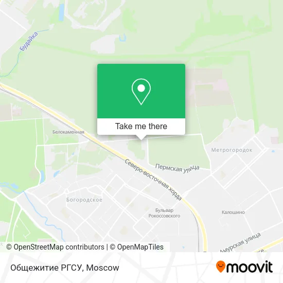 Общежитие РГСУ map