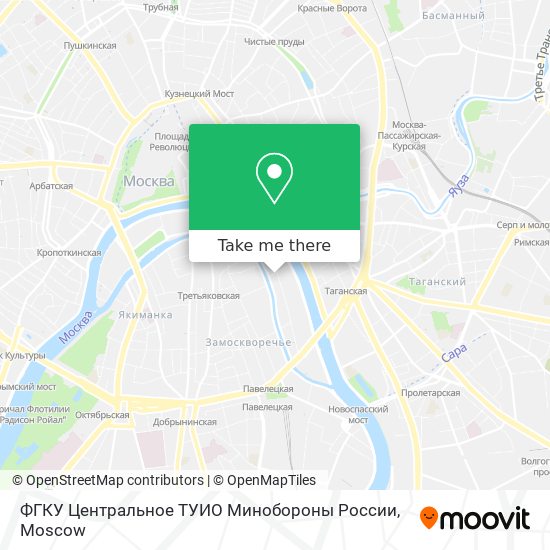 ФГКУ  Центральное ТУИО  Минобороны России map