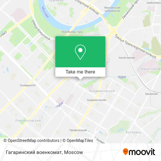Гагаринский военкомат map