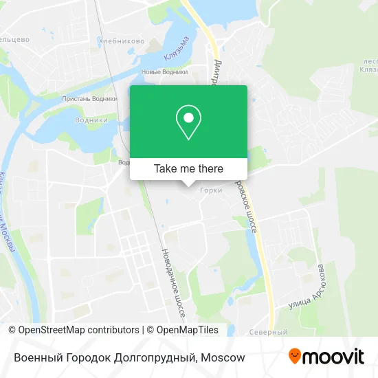 Военный Городок Долгопрудный map