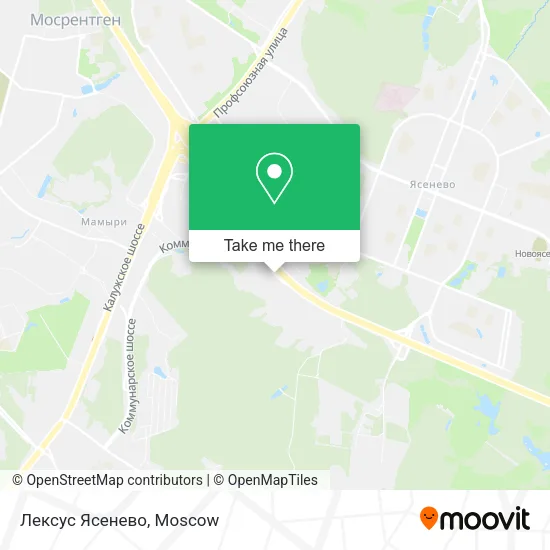 Лексус Ясенево map