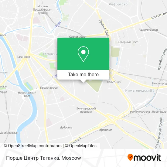 Порше Центр Таганка map