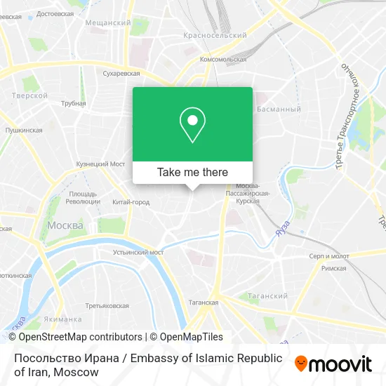 Посольство Ирана / Embassy of Islamic Republic of Iran map
