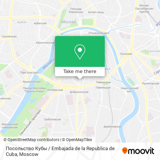 Посольство Кубы / Embajada de la Republica de Cuba map