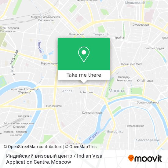 Индийский визовый центр / Indian Visa Application Centre map