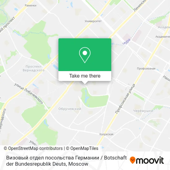 Визовый отдел посольства Германии / Botschaft der Bundesrepublik Deuts map