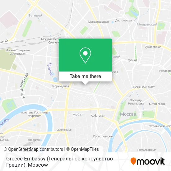 Greece Embassy (Генеральное консульство Греции) map