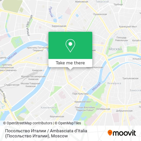 Посольство Италии / Ambasciata d'Italia map