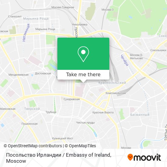 Посольство Ирландии / Embassy of Ireland map
