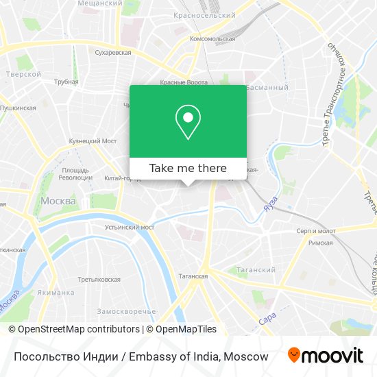 Посольство Индии / Embassy of India map