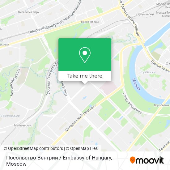 Посольство Венгрии / Embassy of Hungary map