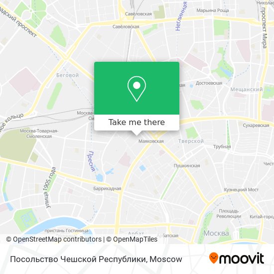 Посольство Чешской Республики map
