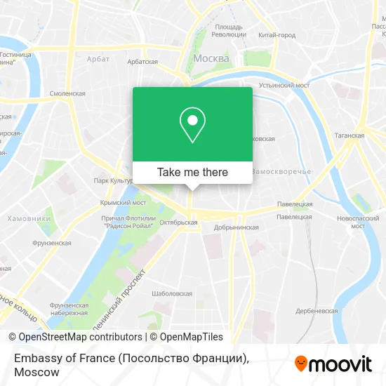 Embassy of France (Посольство Франции) map