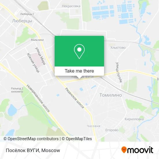 Посёлок ВУГИ map