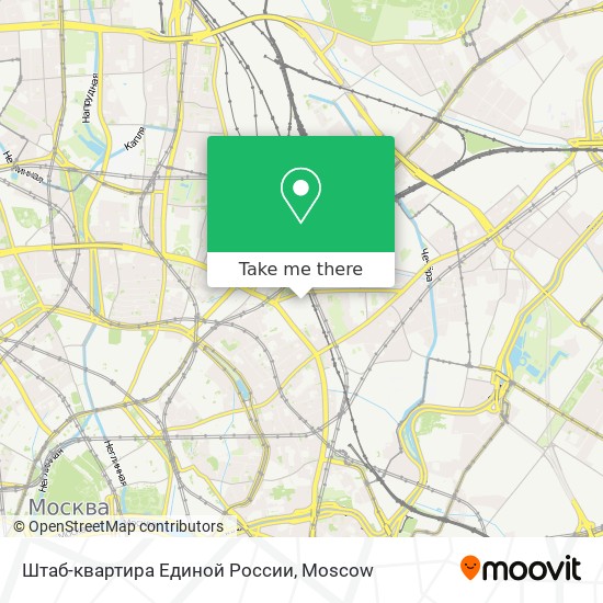 Штаб-квартира Единой России map